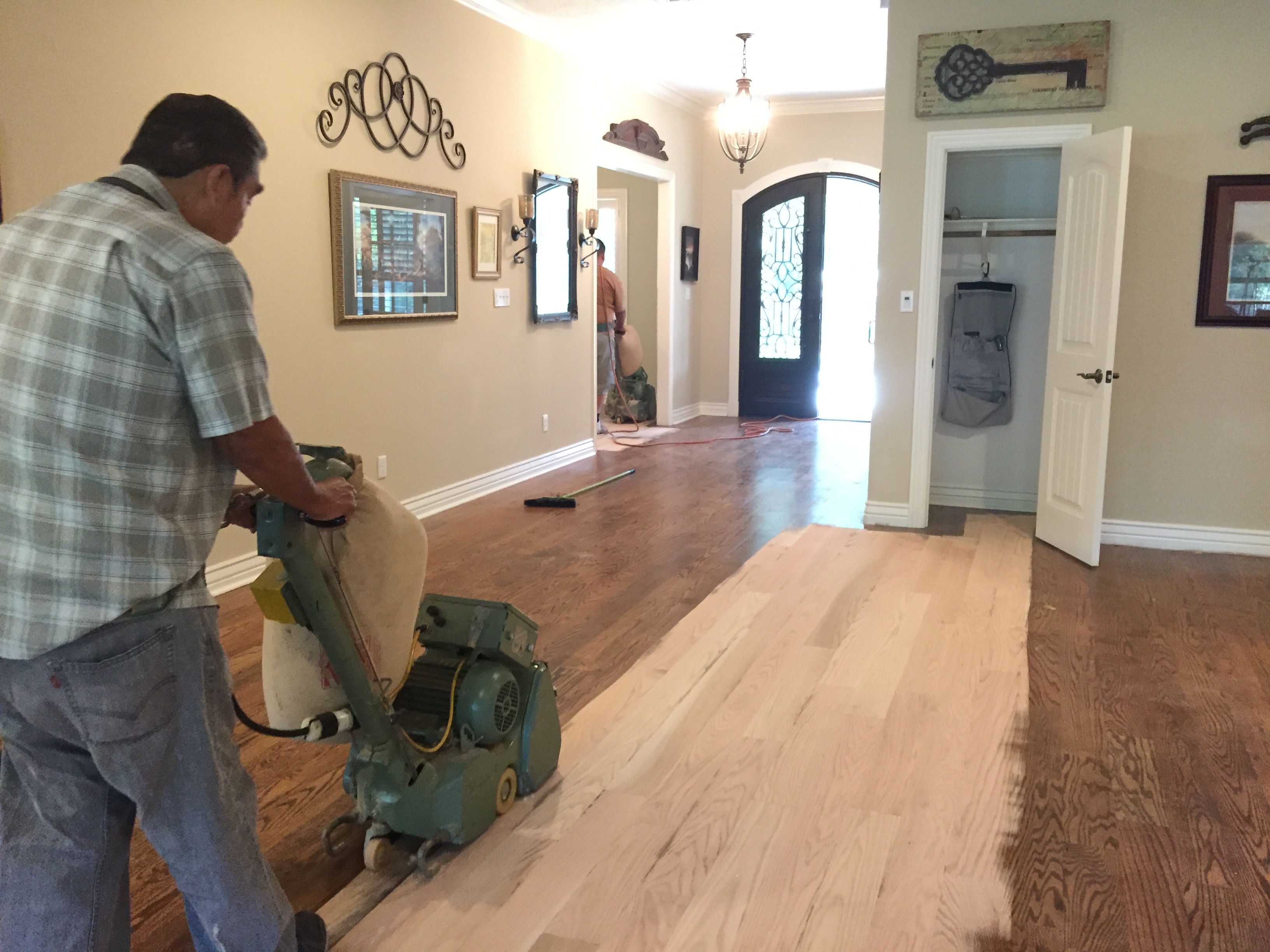 Sanding Wood Floors Hardwood Floor Refinishing Houston