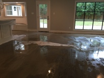 Floor prep to level out concrete before installing wood flooring